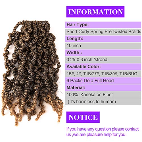 Ombre Fluffy Short Curly Hair Bulk- 3 Packs