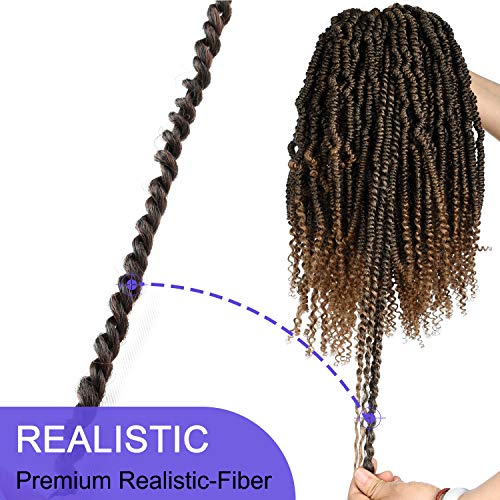 Passion Spring Twists Synthetic Crochet Hair Extensions - 2 Packs