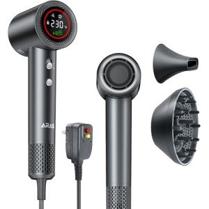 Professional High-Speed Ionic Hair Dryer with Magnetic Nozzle