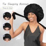 Silk Bonnet for Sleeping Women with Tie Band