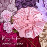Silk Bonnet for Sleeping Women with Tie Band