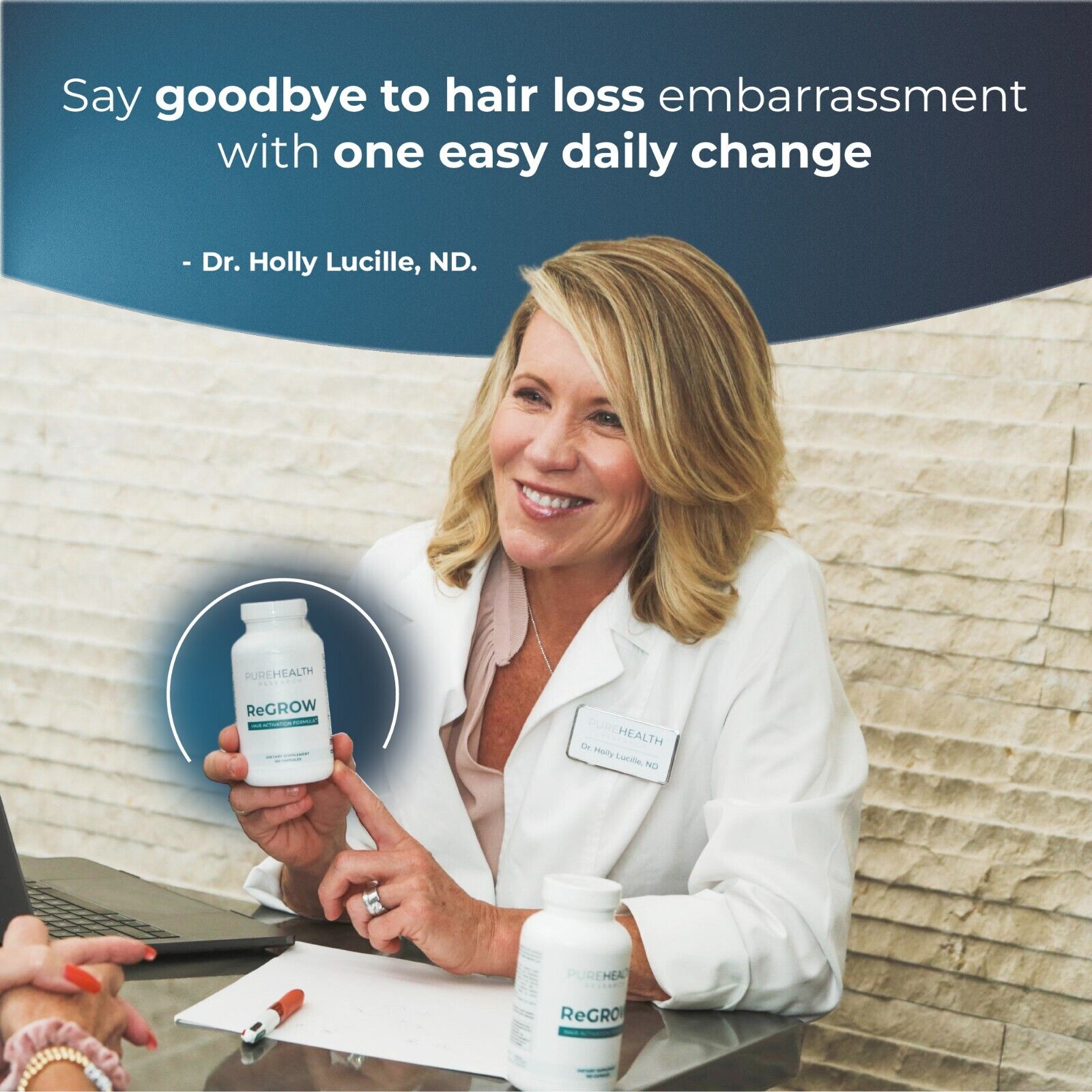 Hair Regrowth Vitamins with Biotin - PureHealth Research