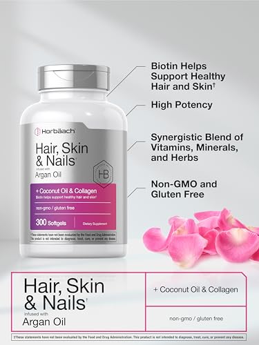 Hair Loss Vitamin Softgels | Biotin, Collagen, Argan, Coconut