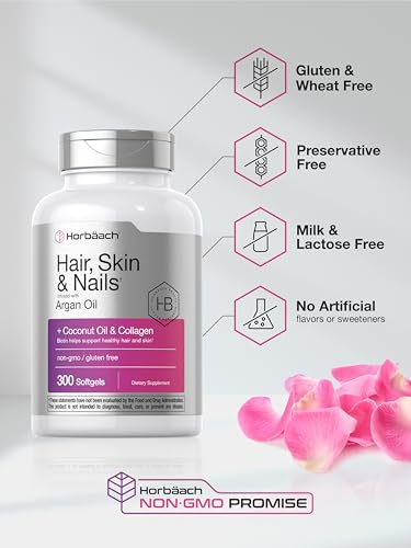 Hair Loss Vitamin Softgels | Biotin, Collagen, Argan, Coconut