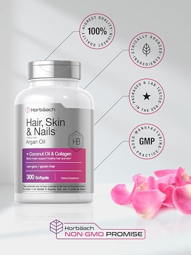 Hair Loss Vitamin Softgels | Biotin, Collagen, Argan, Coconut