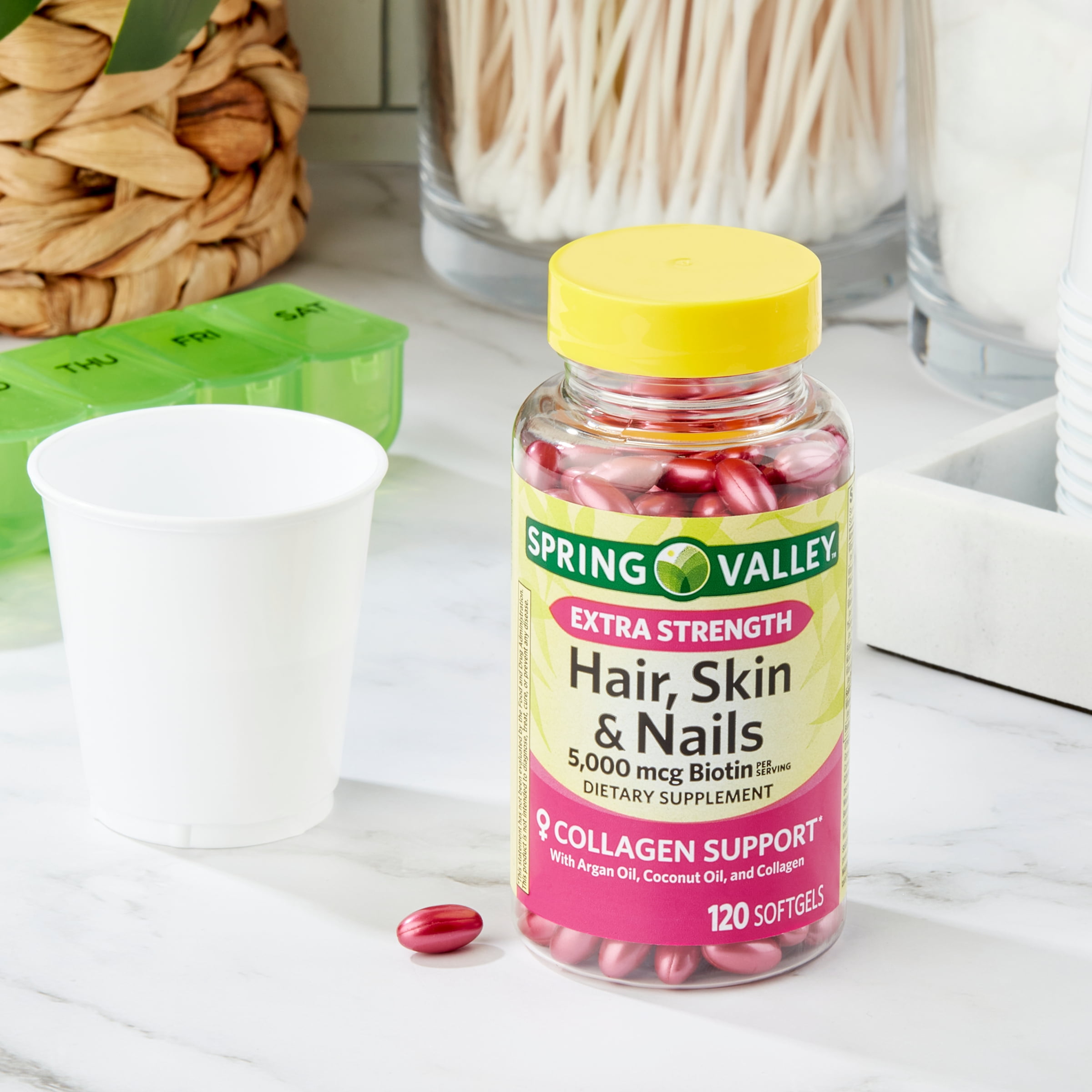 Hair, Skin & Nails: 5,000 Mcg, 120 Softgels