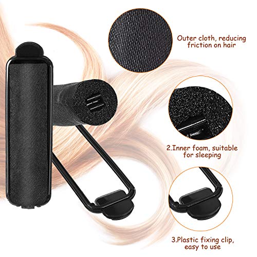 40 Satin Hair Rollers for Black Hair Styling