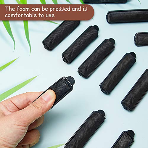 40 Satin Hair Rollers for Black Hair Styling