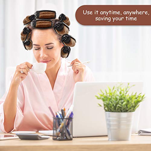 40 Satin Hair Rollers for Black Hair Styling