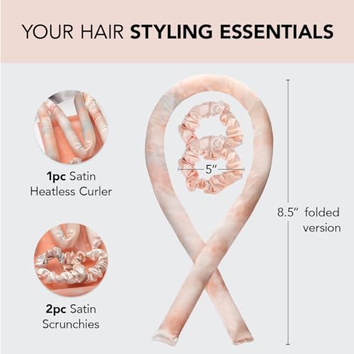Satin Heatless Curling Set for Overnight Heatless Curls