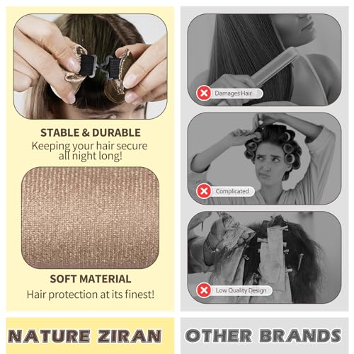 Satin Flexi Rods for Heatless Overnight Hair Curls