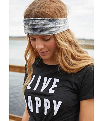 Huachi Women's Tie Dye Elastic Yoga Headbands