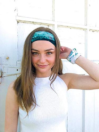 Huachi Women's Tie Dye Elastic Yoga Headbands