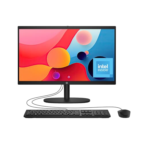 HP 22" All-in-One Desktop PC, Intel N200, 8GB RAM