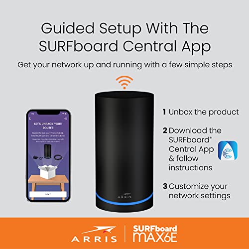 ARRIS Surfboard mAX 6E Mesh Wi-Fi System - 6.6 Gbps Speeds