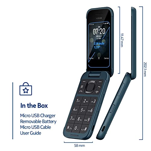 Nokia 2780 Flip Phone Unlocked KaiOS, Verizon, AT&T, T-Mobile