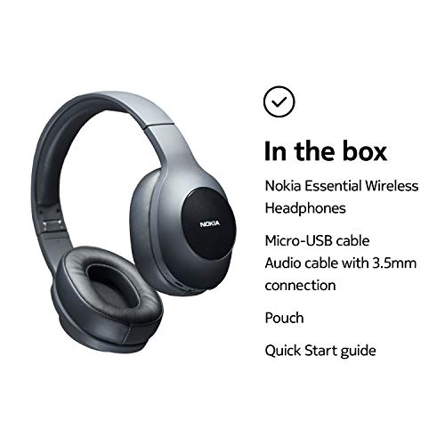 Nokia Wireless Headphones - Bluetooth - 40 Hours Playback