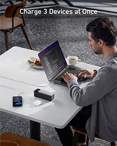 Anker Power Bank, 24,000mAh 3-Port Portable Charger, Wifi Compatible