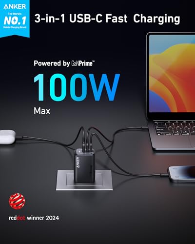 Anker Prime 100W USB C GaN Wall Charger