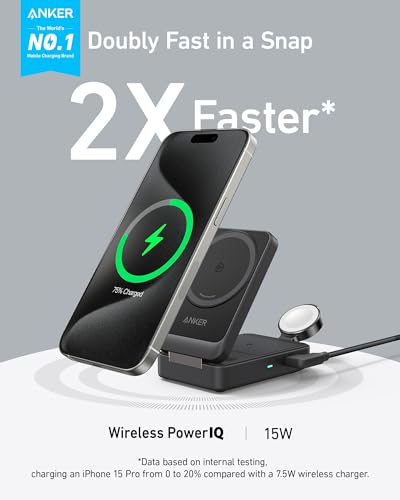Anker MagGo 3-in-1 Charging Station for Apple