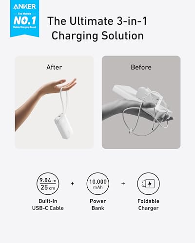 Anker 3-in-1 Power Bank with USB-C Cable