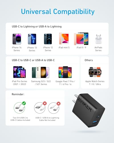 Anker 2-Pack 20W Dual Port USB Wall Charger