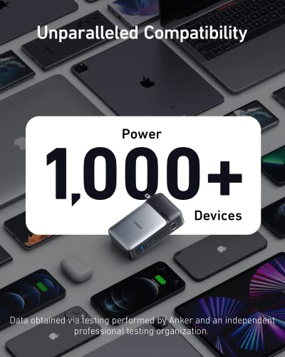 Anker GaNPrime Power Bank, 2-in-1 Hybrid Charger, 10,000mAh 30W USB-C Portable Charger with 65W Wall Charger, Works for iPhone 15/15 Plus/15 Pro/15 Pro Max/14/13, Samsung, Pixel, MacBook, Dell