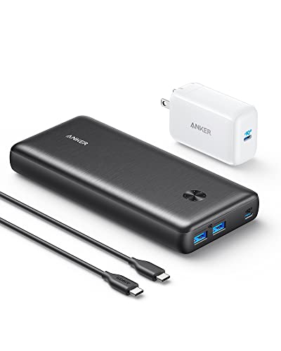 Anker Portable Charger, 737 Power Bank (PowerCore III Elite 25,600 mAh) Combo with 65W PD Wall Charger, Power IQ 3.0 Battery Pack for MacBook Pro / Dell XPS, Microsoft Surface, iPad Pro, iPhone 15