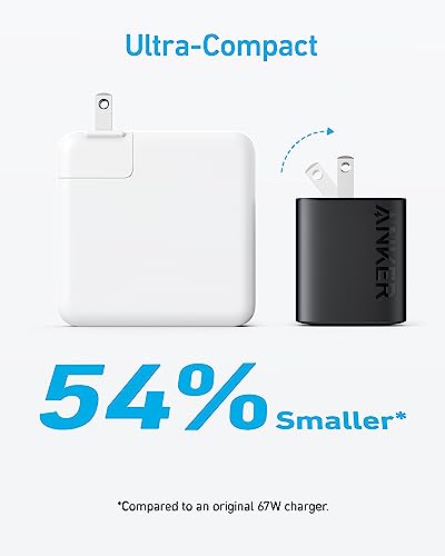 Anker 67W USB C Wall Charger, Anker 315 Charger, PIQ 3.0 Compact & Foldable Fast Charger, for MacBook Pro/Air, iPhone 15/15 Pro/15 Pro Max/14/14 Pro/14 Pro Max, iPad, Galaxy, Pixel, AirPods, & More
