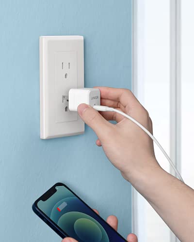 USB C Charger, Anker 2-Pack Fast Charger with Foldable Plug, PowerPort III 20W Cube Charger for iPhone 15/15 Plus/15 Pro/15 Pro Max/14, Galaxy, Pixel 4/3, iPad/iPad Mini, and More(Cable not Included)