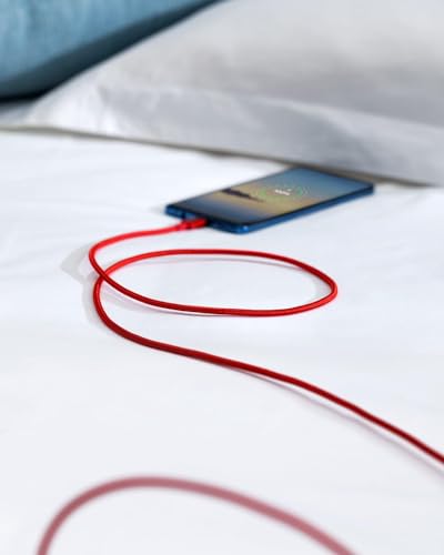 Anker Cable, [2-Pack, 6ft] Premium Nylon USB A to Type C Charger Cable, for Samsung Galaxy S10 / S10+ / Note 9, LG V30 and More (USB 2.0, Red)
