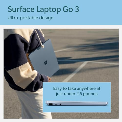 Microsoft Surface Laptop Go 3 (2023) - Ice Blue WiFi Copilot
