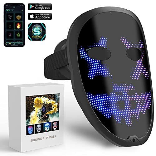 Bluetooth LED Mask: Ultra-light, Thin, Digital Light Up