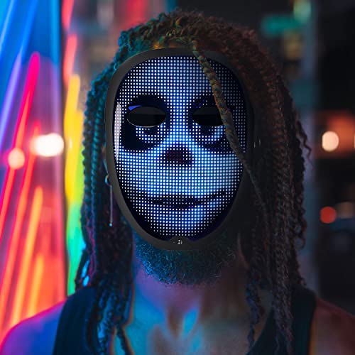 Bluetooth LED Mask: Ultra-light, Thin, Digital Light Up