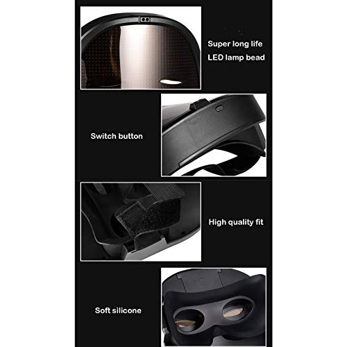 Bluetooth-Controlled LED Mask for Customizable Illumination, Unisex