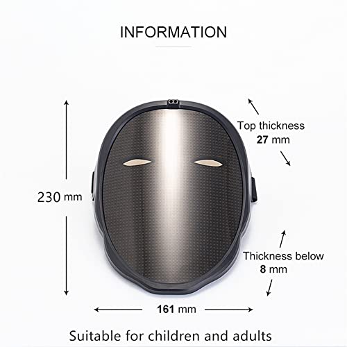 LED Face Transforming Bluetooth Programmable Smart Mask for Halloween