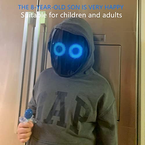 LED Face Transforming Bluetooth Programmable Smart Mask for Halloween