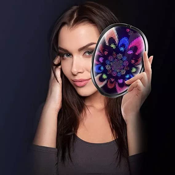 Bluetooth LED Halloween Mask with App for Cosplay