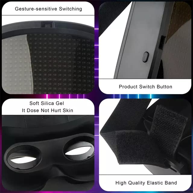 Bluetooth LED Halloween Mask with App for Cosplay