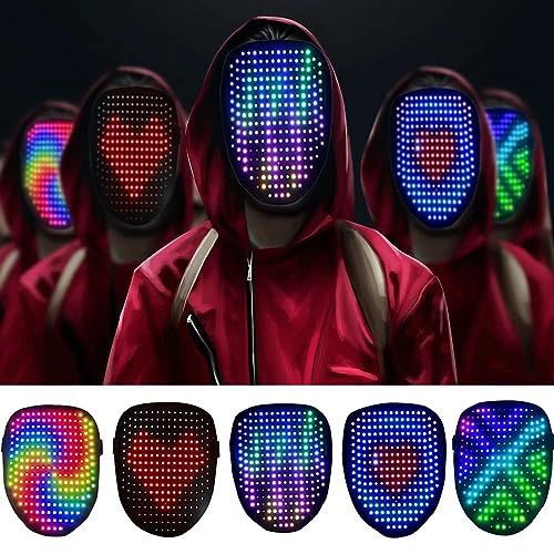 CASEIER Upgraded Led Mask - Gesture Control Light Up Toy
