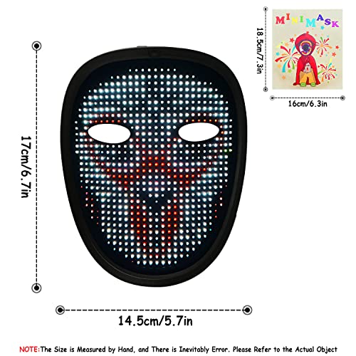 MOYACA Kids LED Mask for Halloween and Xmas