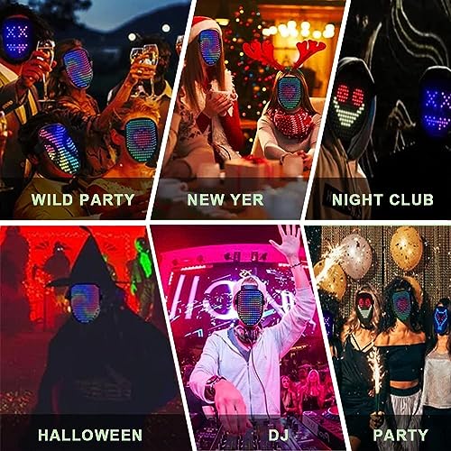 CASEIER Upgraded Led Mask - Gesture Control Light Up Toy