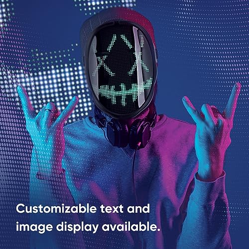 Bluetooth LED Mask: Perfect for Parties, Concerts, Costumes