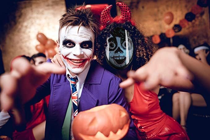 Bluetooth LED Mask: Perfect for Parties, Concerts, Costumes