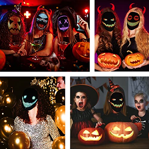 AINSKO LED Transforming Face Mask - Party Cosplay
