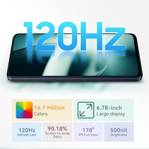 Blackview Shark 8 Unlocked Android Phone, 16GB+128GB, Helio G99