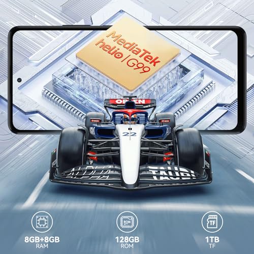 Blackview Shark 8 Unlocked Android Phone, 16GB+128GB, Helio G99