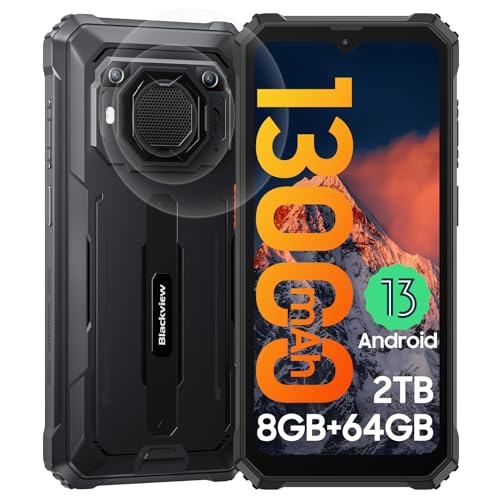 Blackview BV6200 Rugged Smartphone, 13000mAh Battery, Android 13