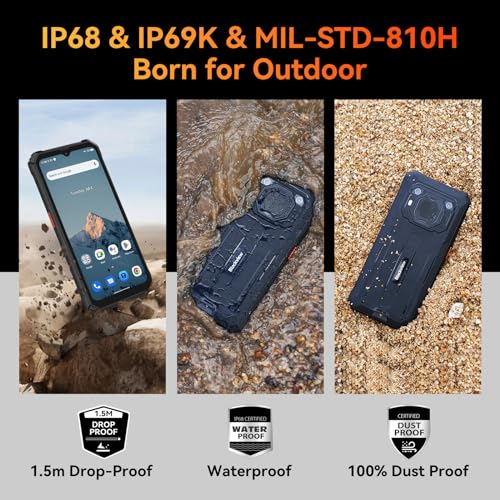 Blackview BV6200 Rugged Smartphone, 13000mAh Battery, Android 13
