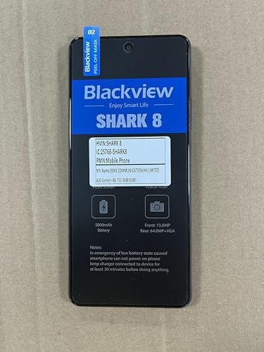 Blackview Shark 8 Unlocked Android Phone, 16GB+128GB, Helio G99
